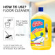 Stanfresh Super Disinfectant Floor Cleaner - Lemon 1ltr (Pack of 2)