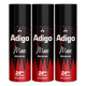 Adigo Max Red Edition Deodorant 165ml(Pack Of 3)