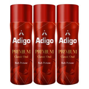 Adigo Premium Classic Oud Body Perfume 165 ml(Pack Of 3)