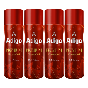 Adigo Premium Classic Oud Body Perfume 165 ml(Pack Of 4)