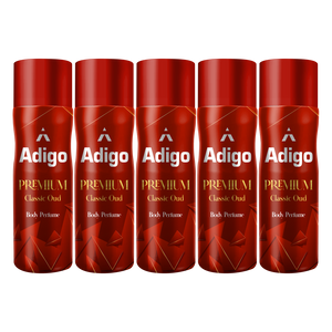 Adigo Premium Classic Oud Body Perfume 165 ml(Pack Of 5)