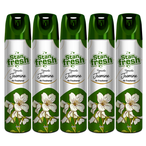 Stanfresh Air Freshener - Romantic Jasmine With Gas Formulation - 275ml(Pack Of 5)