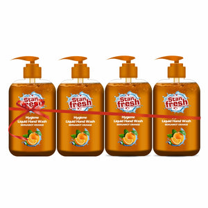 Stanfresh Hygiene Liquid Hand Wash Bergamot Orange 500ml(Pack Of 4) - Stanvac Prime